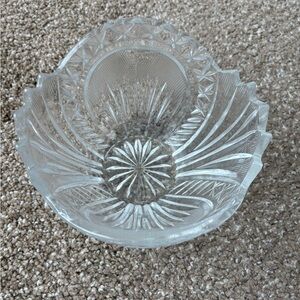 Elegant Clear Glass Candy Bowl